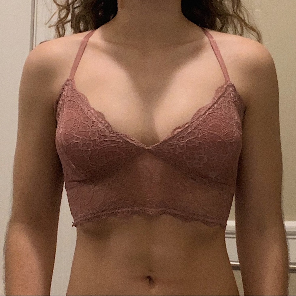 Charlotte Russe Mauve Lace Bralette